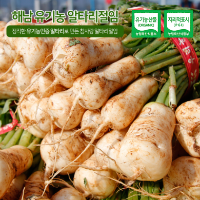 유기농인증 해남 알타리절임 5KG